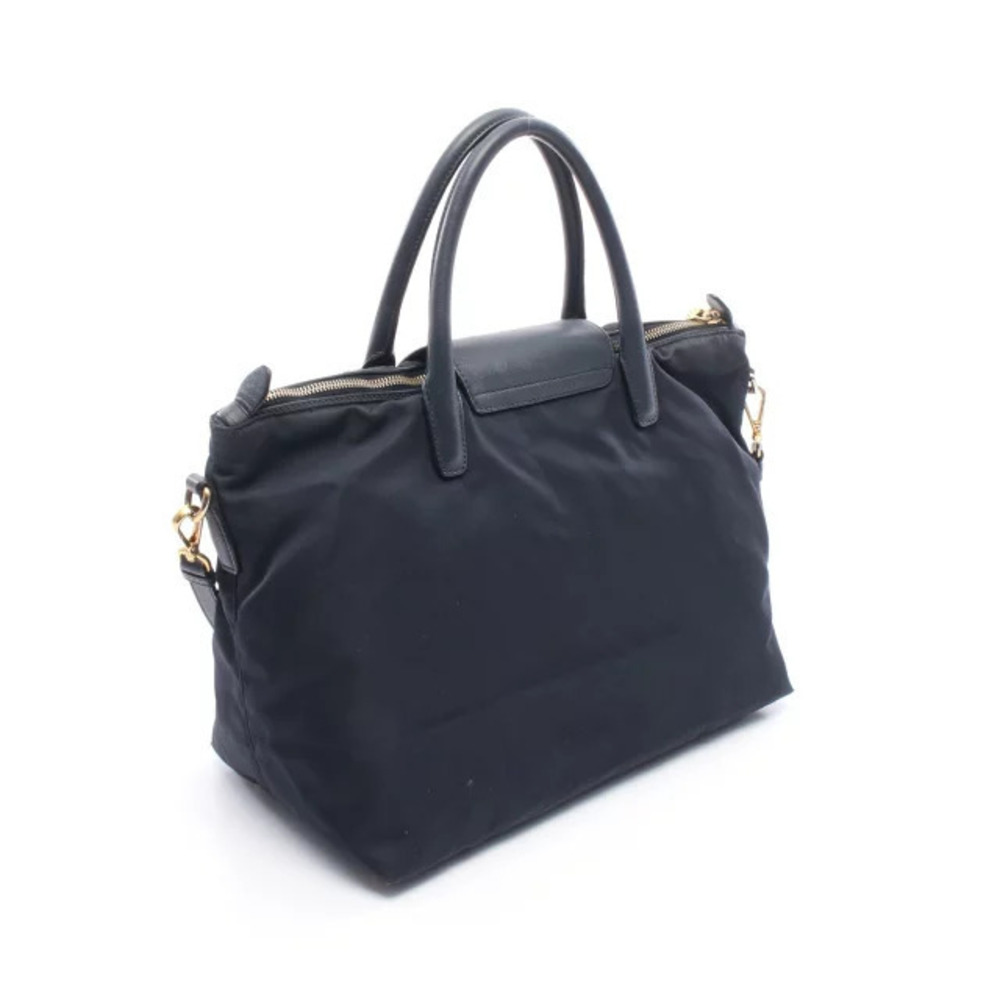 Prada Navy Saffiano Blue Leather Bag Handbag